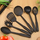 Set 6 pièces ustensiles plastique couleur noir
