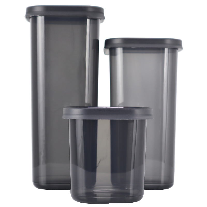 SET 3 BOITES ALIMENTAIRE PLASTIQUE 0.60 LT / 1.30 LT / 1.90 LT COULEUR MAT