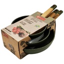 SET 3 POELES 28 / 24 / 20 CM COULEUR VERT