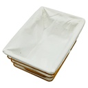 PANIER A PAIN METAL COULEUR OR 24.5X17X11 CM