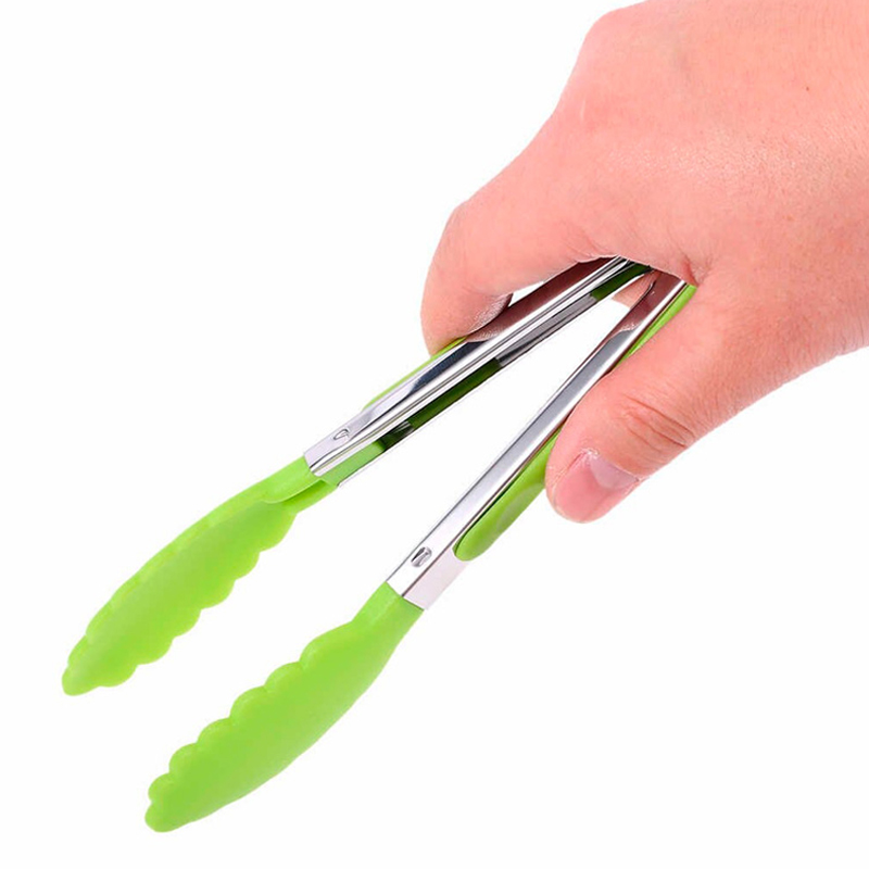 PINCE A SALADE METAL + PLASTIQUE 26 CM COULEUR MIX ROUGE / VERT