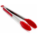 PINCE A SALADE METAL + PLASTIQUE 30 CM COULEUR MIX ROUGE / VERT