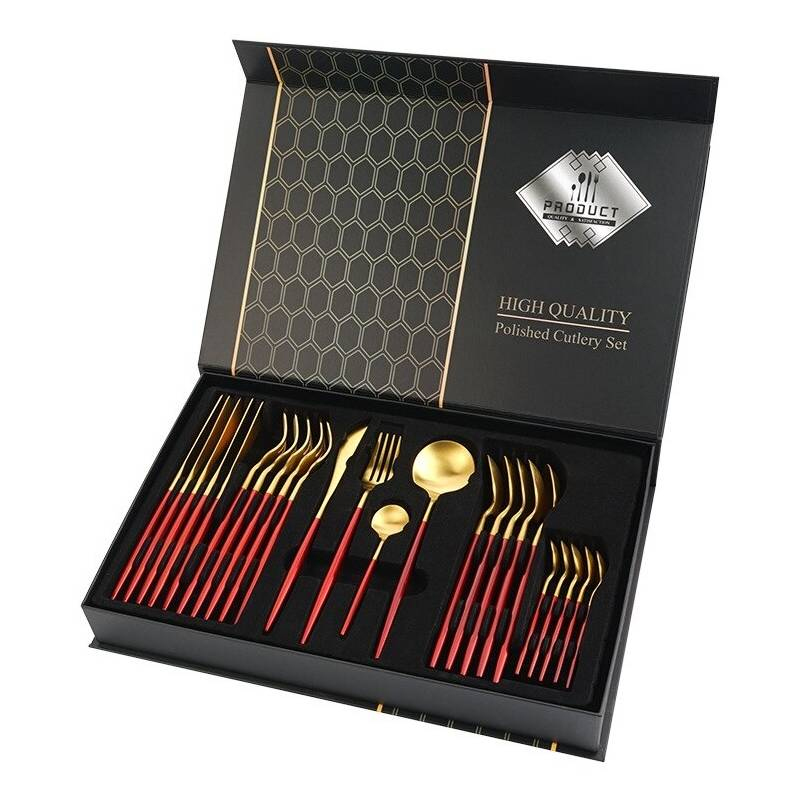 COFFRET 24 PIECES COULEUR MIX ROUGE / VERT