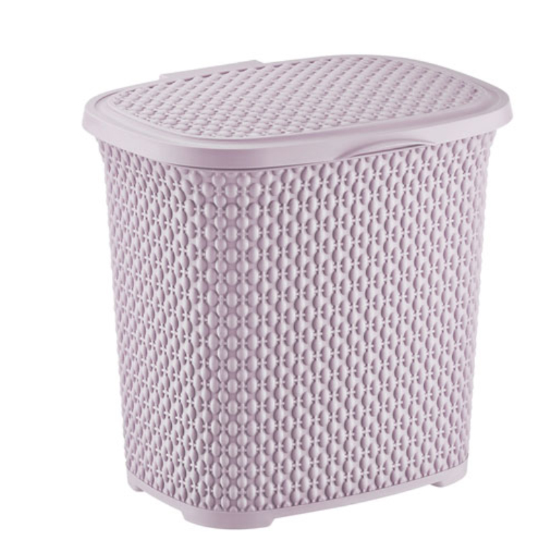 BOITE RANGEMENT 6 LITRES MIX  BEIGE/GRIS/ROSE/BLANC