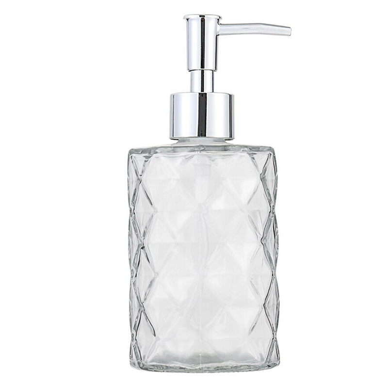 Distributeur savon en verre 350 ML transparent