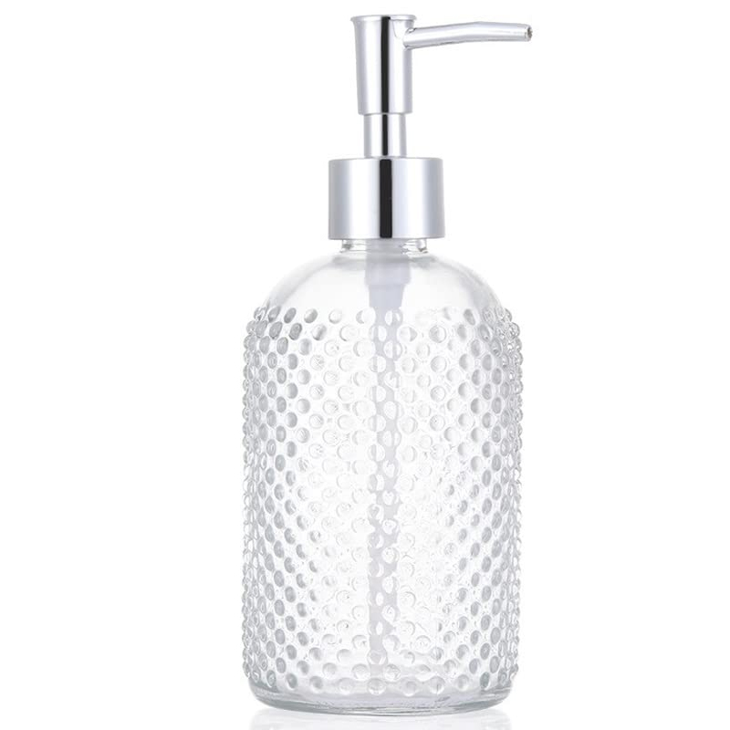 Distributeur savon en verre 350 ML transparent