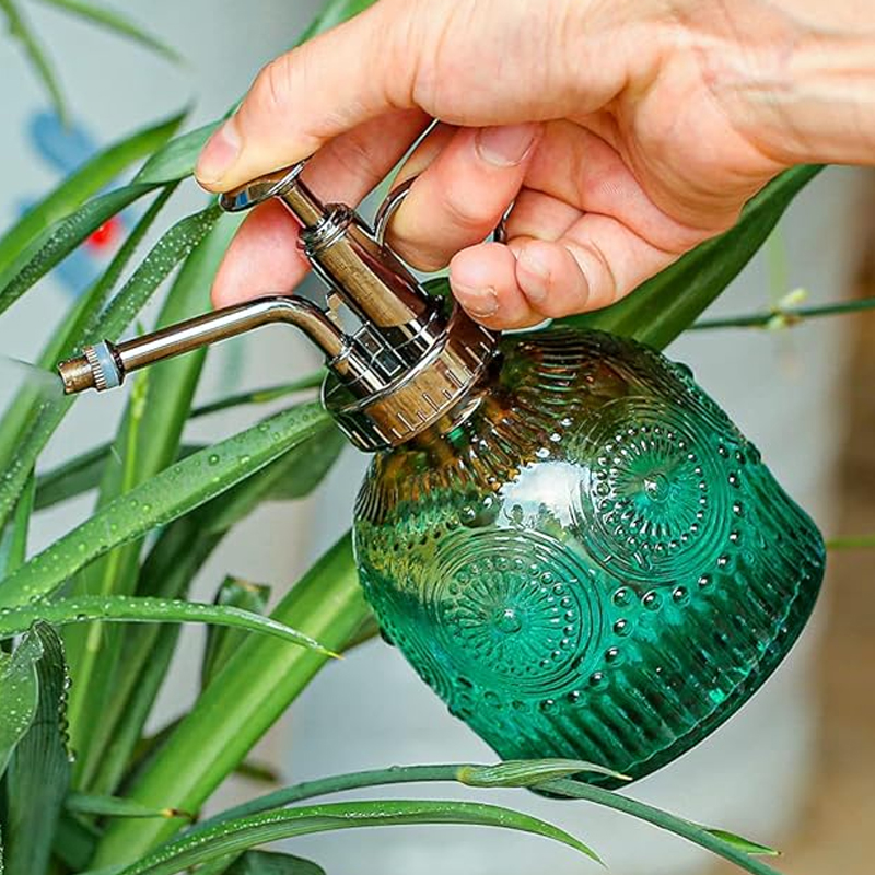 Spray parfum 200 ML en verre couleur vert