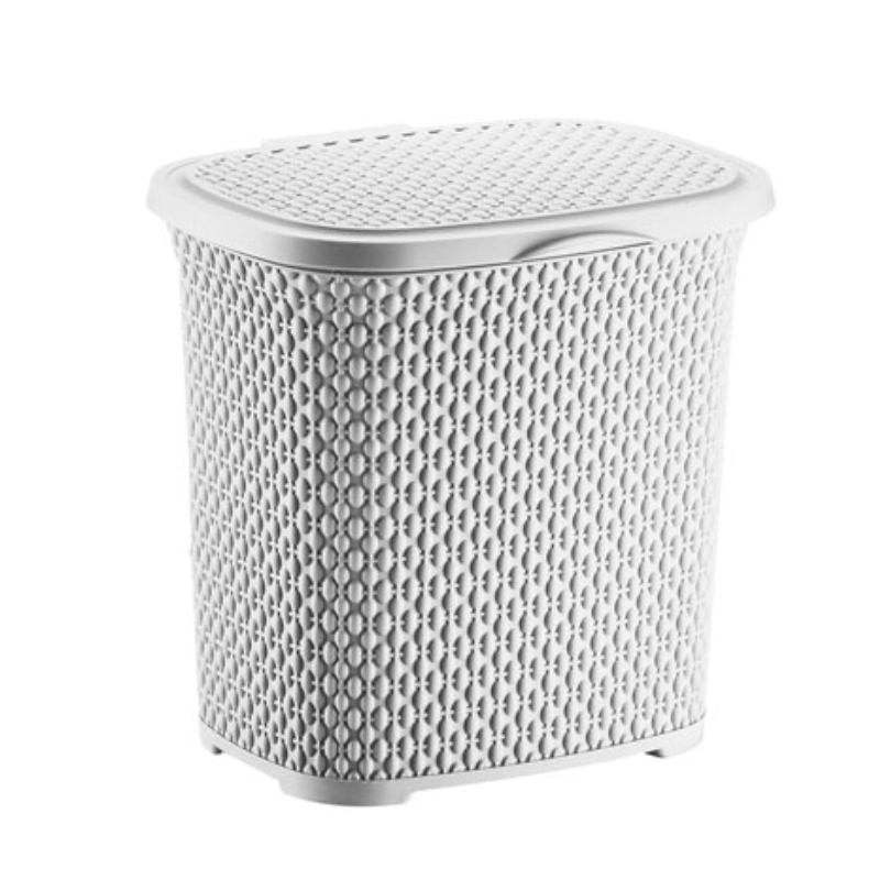 BOITE RANGEMENT 6 LITRES MIX  BEIGE/GRIS/ROSE/BLANC