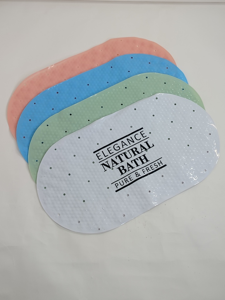 Tapis de douche 70x38 cm Mix couleur blanc / rose / bleu / vert