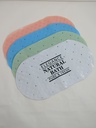 Tapis de douche 70x38 cm Mix couleur blanc / rose / bleu / vert