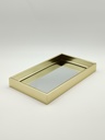 Plateau déco mirroir 34,5 x 19,5 cm modèle or
