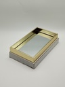 Plateau déco mirroir 34,5 x 19,5 cm modèle or