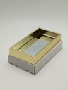 Plateau déco mirroir 25,5 x 13,5 cm modèle or