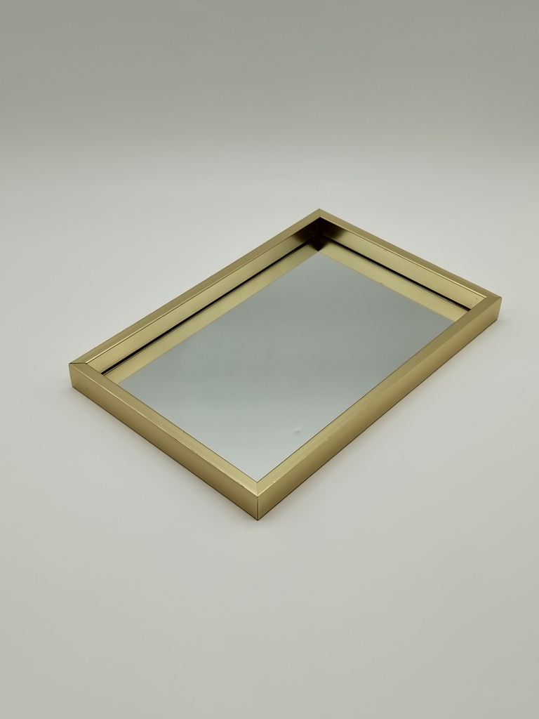 Plateau déco mirroir 30 x 20 cm modèle or