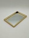 Plateau déco mirroir 30 x 20 cm modèle or