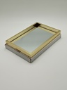 Plateau déco mirroir 30 x 20 cm modèle or