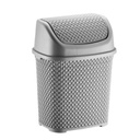 POUBELLE 6 LITRES MIX BEIGE/GRIS/BLANC/ROSE