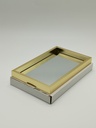 Plateau déco mirroir 27 x 17 cm modèle or