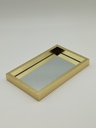 Plateau déco mirroir 23 x 14 cm modèle or