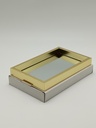 Plateau déco mirroir 23 x 14 cm modèle or