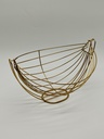 Panier à fruit métal modèle or 36x28x21 cm 