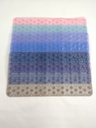 Tapis de bain 66x36 cm Mix couleur blanc / rose / gris / marron
