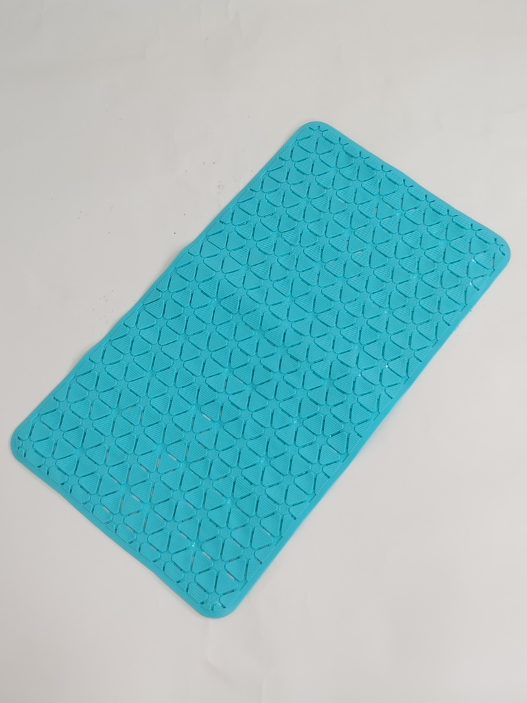 Tapis de bain 66x36 cm Mix couleur noir / marron / bleu / blanc / rouge