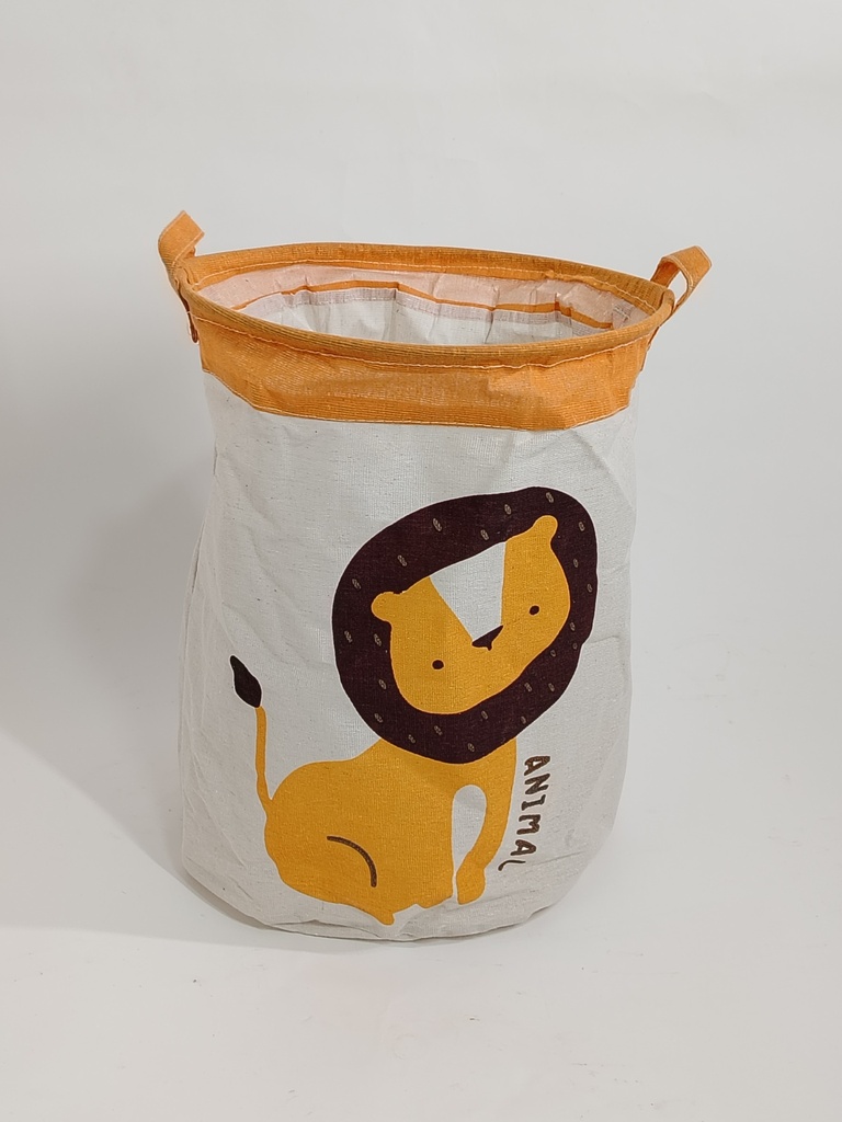 Bac à linge enfant 45*35 cm couleur mix orange / rose / noir