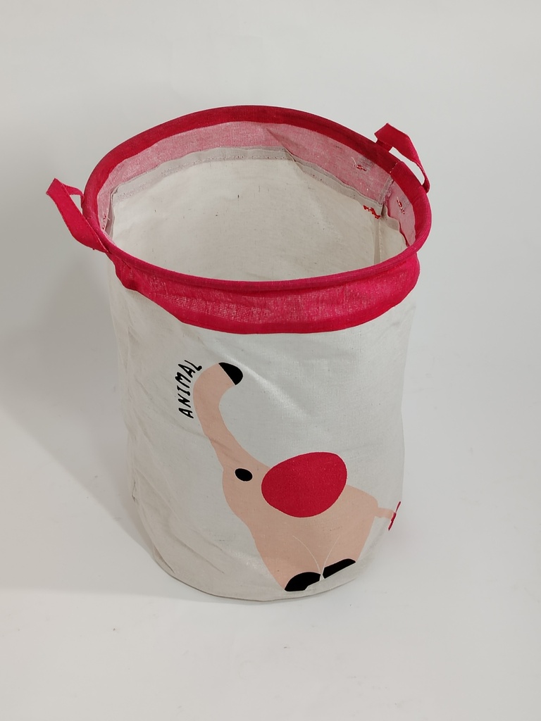 Bac à linge enfant 45*35 cm couleur mix orange / rose / noir