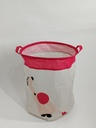 Bac à linge enfant 50*40 cm couleur mix orange / rose / noir