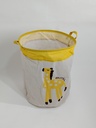 Bac à linge enfant 50*40 cm couleur mix orange / rose / noir