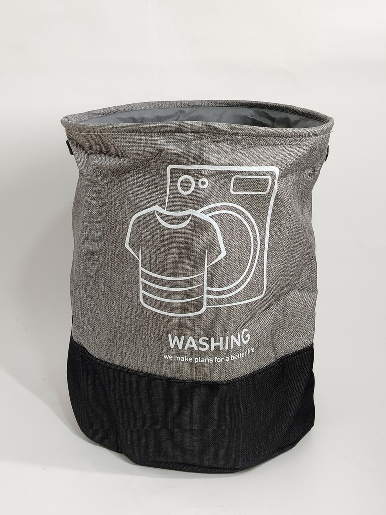 Bac à linge 50*40 cm mix couleur blanc - gris