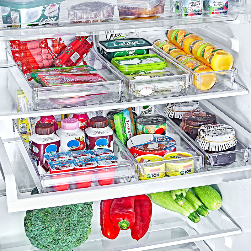 RANGEMENT REFREGIRATEUR 36X15X5 CM TRANSPARENT