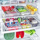 RANGEMENT REFREGIRATEUR 36X15X5 CM TRANSPARENT
