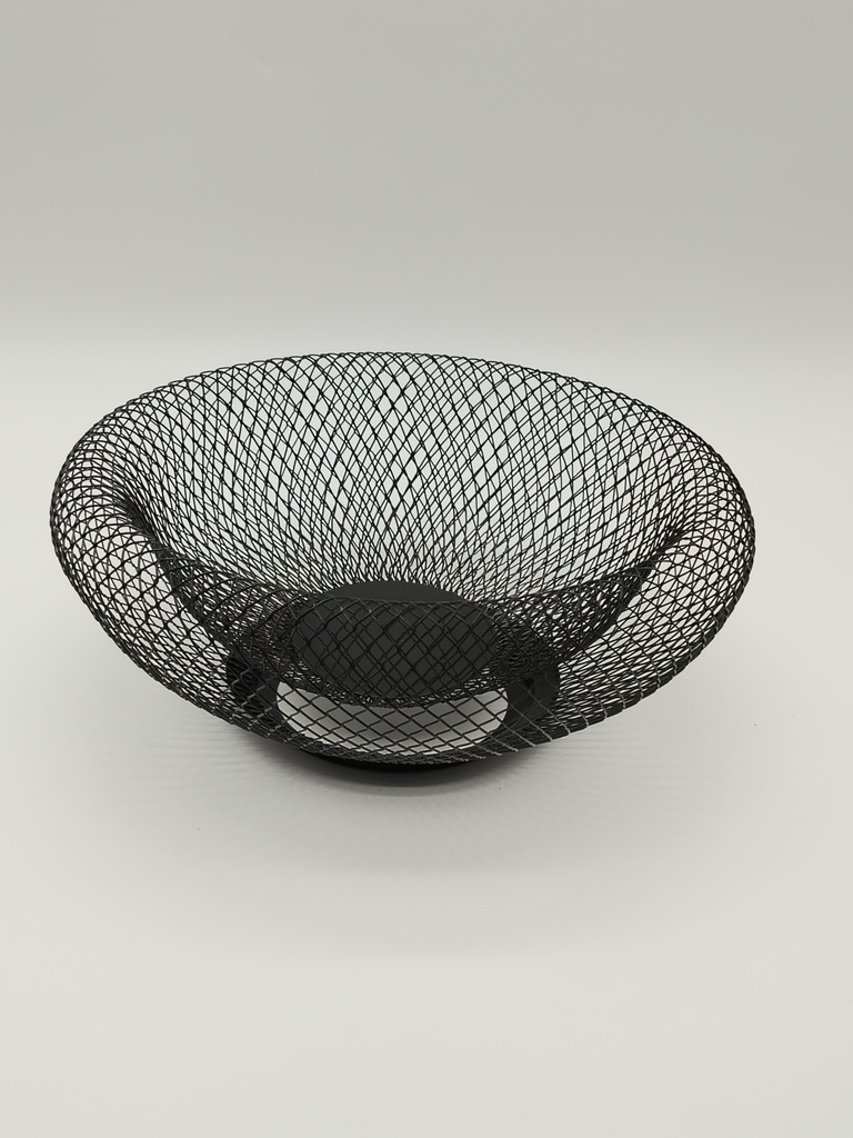 Panier à fruit métal 25*11 cm couleur noir