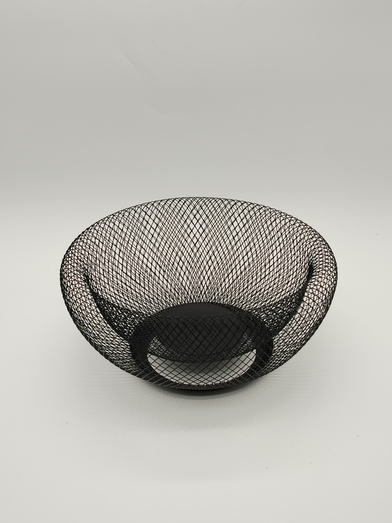Panier à fruit métal 28*14 cm couleur noir