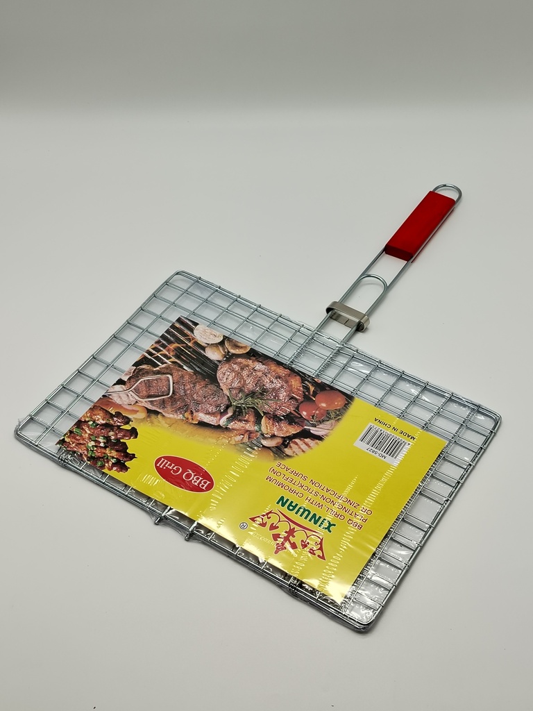 Grill barbecue manche bois 36*24/52 cm