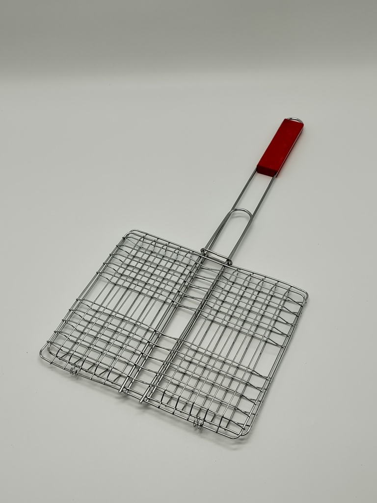 Grill barbecue manche bois 24*20/50 cm