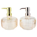 DISPENSEUR SAVON DECO 500 CC MIX AMBRE/BLANC/OR