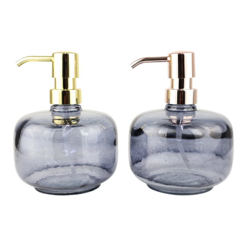 DISPENSEUR SAVON DECO 500 CC MIX AMBRE/BLANC/OR