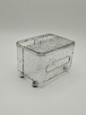Boite à mouchoir plastique 18,5*13,5/13 cm transparent