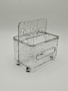 Boite à mouchoir plastique 18,5*13,5/13 cm transparent