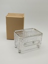 Boite à mouchoir plastique 18,5*13,5/13 cm transparent