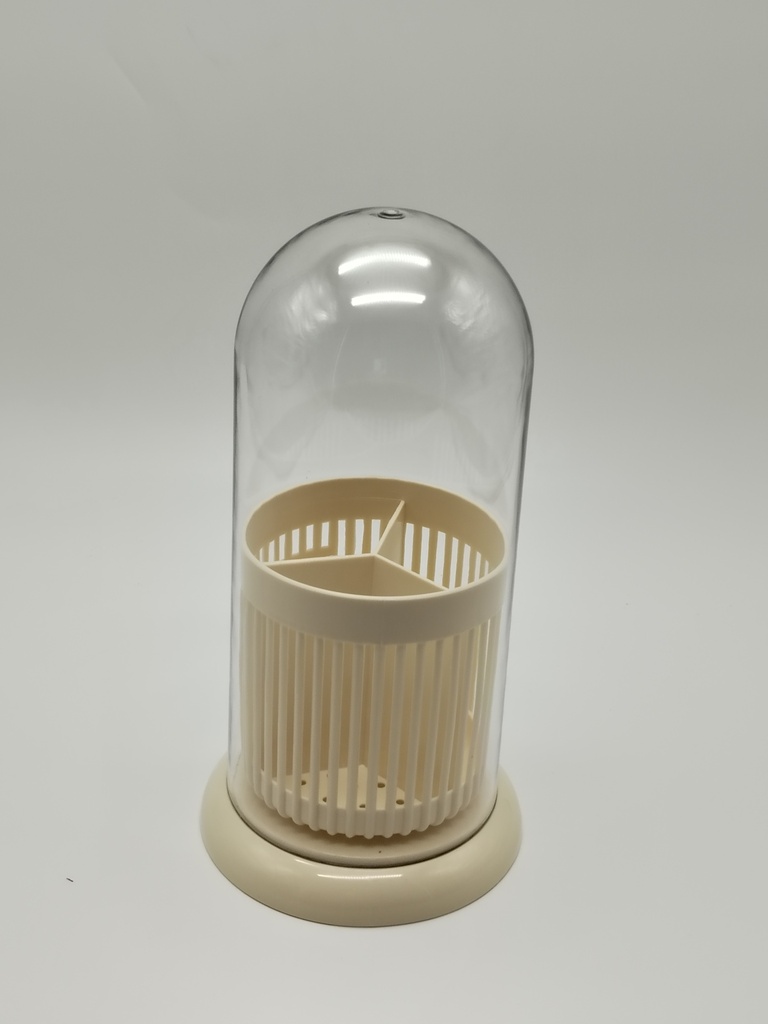 Range accessoires maquillage / couverts 25*11 cm transparent