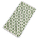 Tapis de bain 68x37 cm Mix couleur vert / gris / rose  / marron