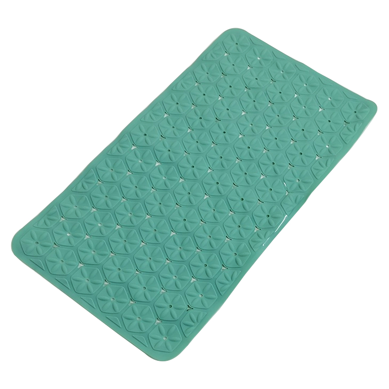 Tapis de bain 67x37 cm Mix couleur blanc / noir / vert / marron / gris