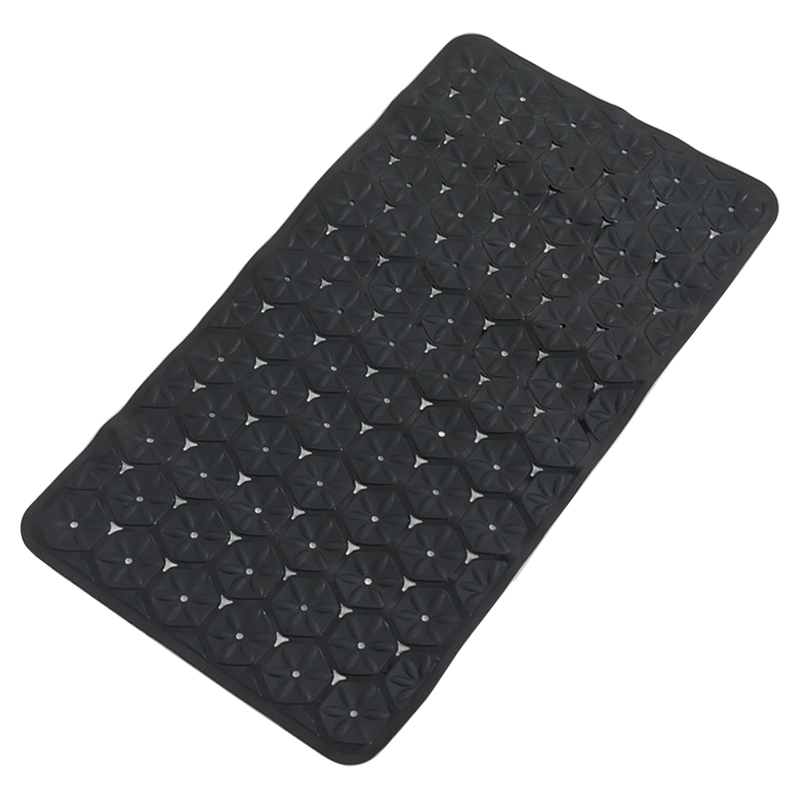 Tapis de bain 67x37 cm Mix couleur blanc / noir / vert / marron / gris