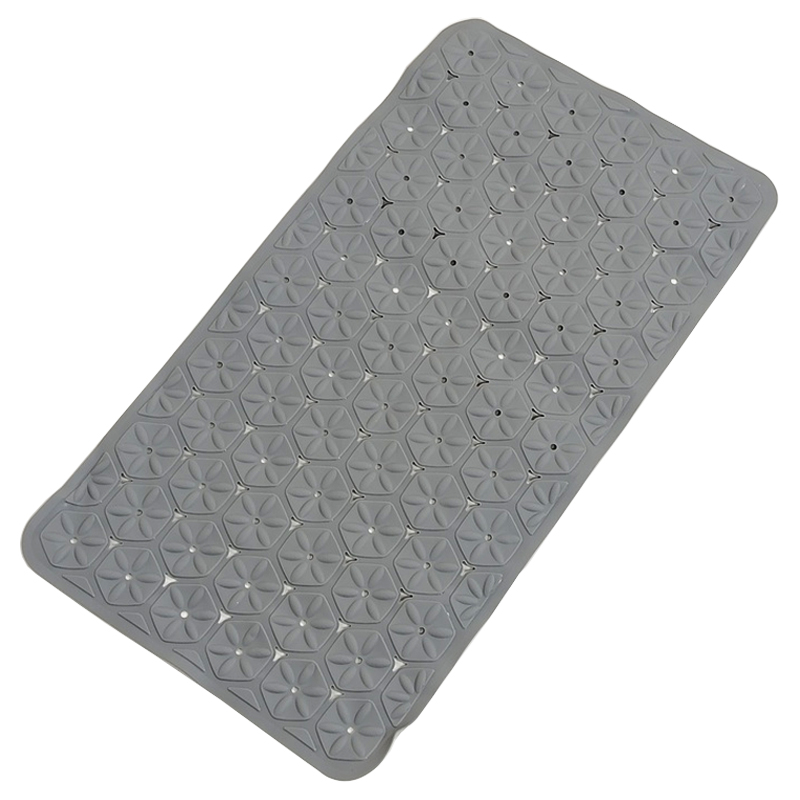 Tapis de bain 67x37 cm Mix couleur blanc / noir / vert / marron / gris