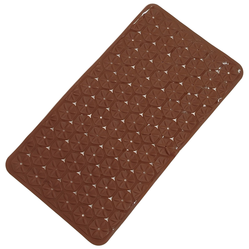 Tapis de bain 68x37 cm Mix couleur blanc / bleu / noir / marron / vert