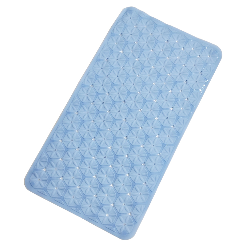 Tapis de bain 68x37 cm Mix couleur blanc / bleu / noir / marron / vert